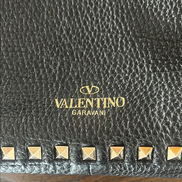 Valentino reversable Black/camel Studded Women's Bag AUTHENTIC - Picture 3 of 12